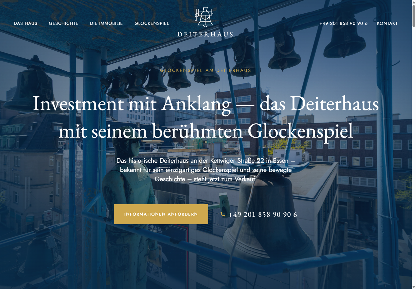 Deiterhausの公式サイト画面