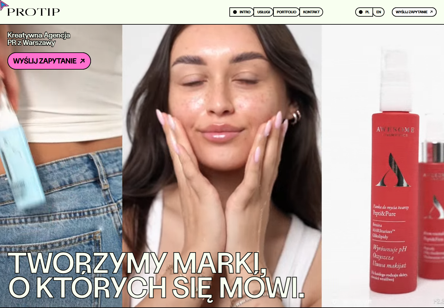 Protip Marketingの公式サイト画面