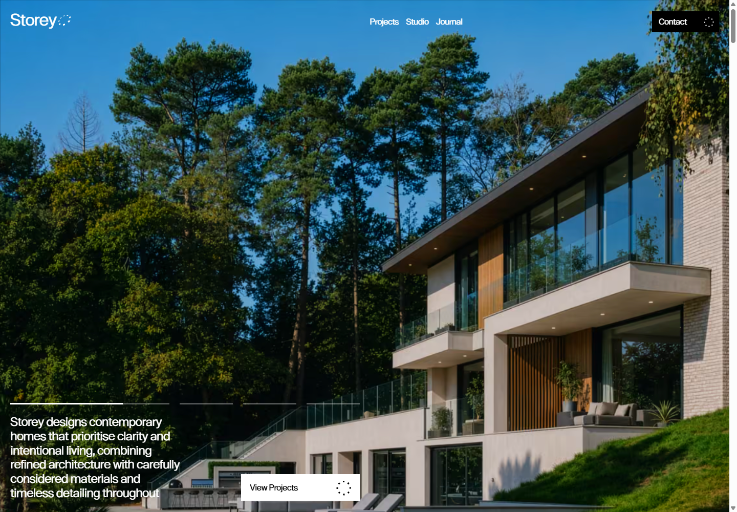 Storey Architectureの公式サイト画面